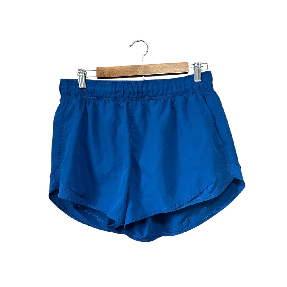 Athletic Works Blue Athletic Shorts Women's Size Large Running Workout Gym
